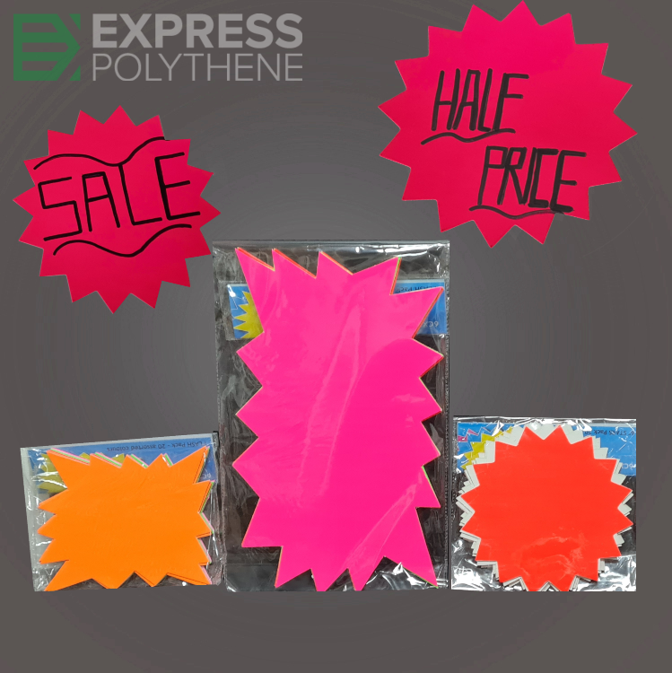 Flash Cards and Stars (Various Sizes)