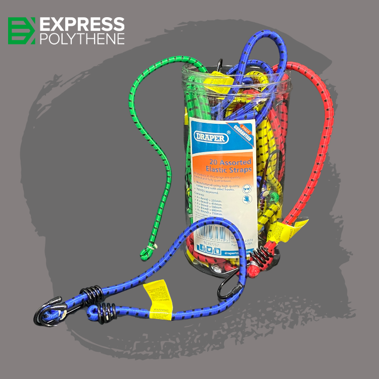 Bungee Cords 20 Piece Tub