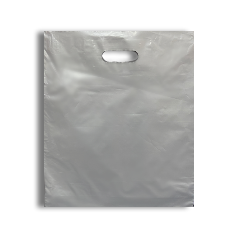 Silver Carrier Bag 380mm x 457mm + 75mm
