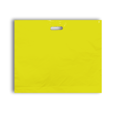 Yellow Carrier Bag 550mm x 457mm + 75mm