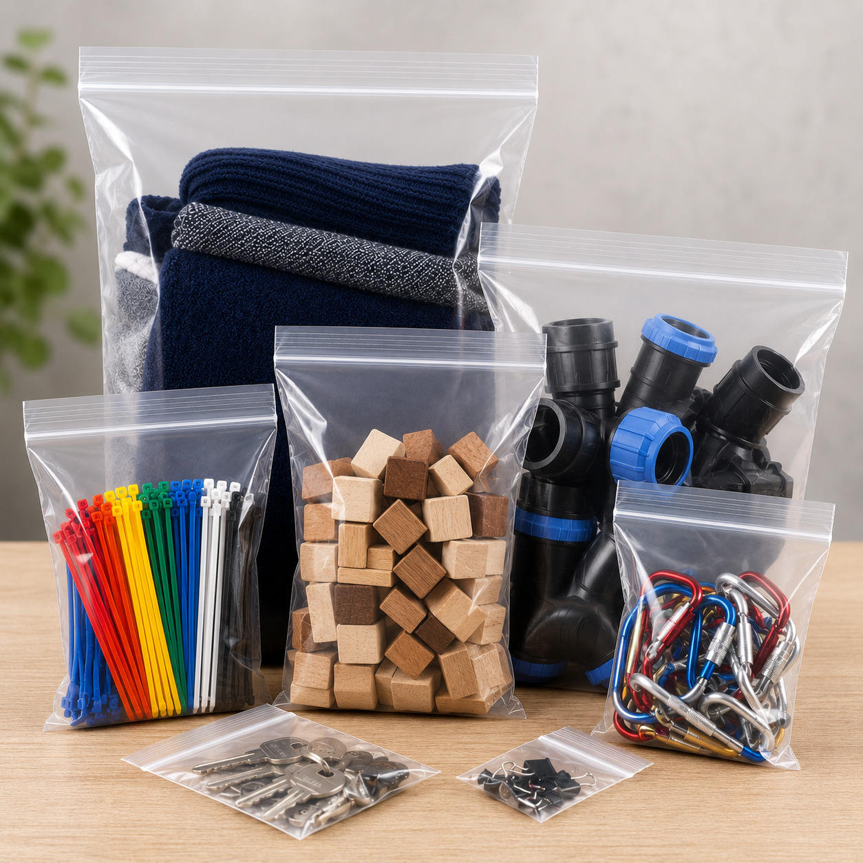 Clear Grip Seal Bags
