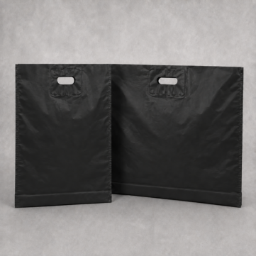 Black Plastic Carrier bags 1