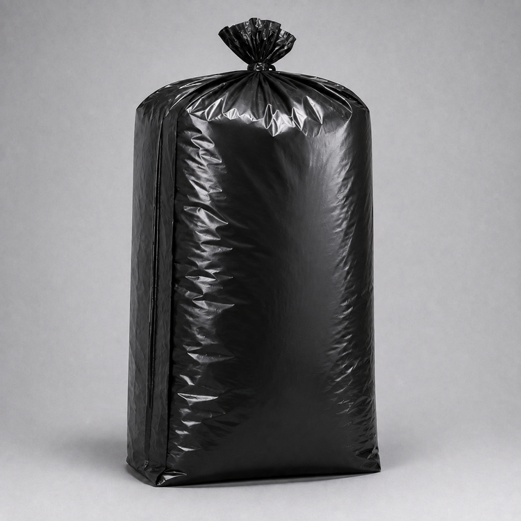 black compactor sack 300g 18x33 5x47in 300 gauge no bottom gusset 750x750 1