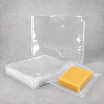 vacuum bags pouches with cheese