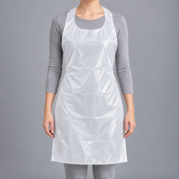 disposable white apron