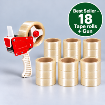 Parcel Tape Kit with Tape Gun best seller 18 tape rolls gun updated 750x750 1