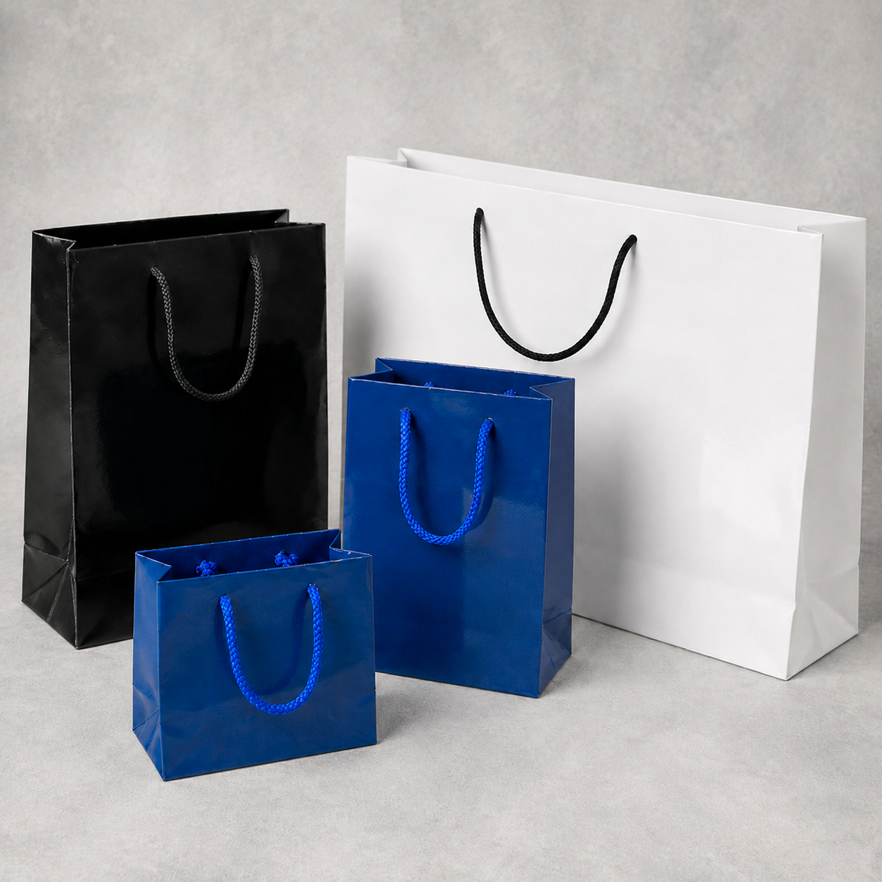 gloss laminated paper carrier bags four sizes 750x750 1